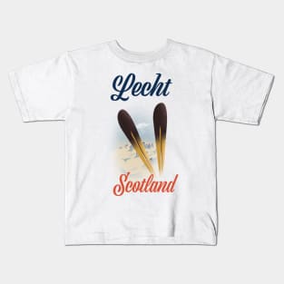 Lecht Scotland Ski poster Kids T-Shirt